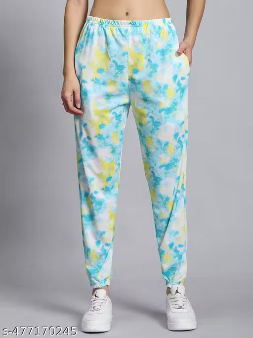 Casual Tie Dye Printed Nightsuit Set for Women (T-Shirt &amp; Pyjama)