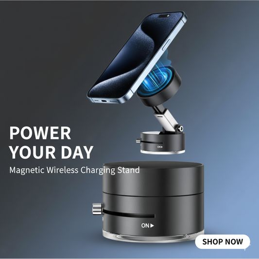 Vacuum Magnetic Suction Phone Mount | Hands-Free Car, Gym, Mirror &amp; Shower Use